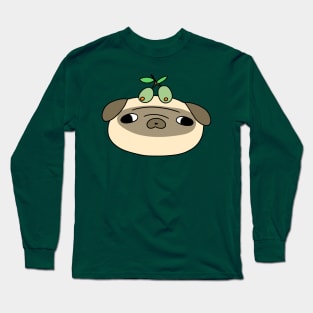 Olive Pug Face Long Sleeve T-Shirt